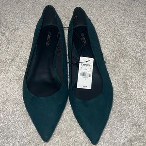Express Emerald Green Flats